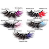 5 Pairs Women Makeup Colored Eyelash Fake Extension Eyelashes Eye Makeup Tool Easy To Wear Eyelashes Extension Thick Eye Shadow