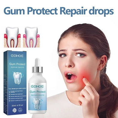 Gum Protect Repair Drops Gum Relieving Periodontal Blistering Oral Cleaning Care Gum Repair Reduce Inflammation Gum Health