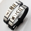 HNSP Lionel Messi Cristiano Ronaldo Neymar Football Star Stainless Steel Silicone Bracelet For Men Boy Soccer Accessory Gift