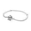 Hot Jewelry Sparkling Slider Tennis Bracelet 925 Sterling Silver Basic Snake Bone Bracelets Fit Pandora Original Gift For Women