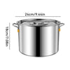 3.5/6.2/10L Stock Pot Soup Pot Stainless Steel Soup Bucket Cooking Pot Steamer Cookware Stew Pot Canning Pot Sauce Pot With Lid