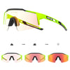 Kapvoe Outdoor Photochromic Cycling Sunglasses for Men Cycl Glasses Mountain Bicycle Goggles Women Sports Running UV400 Eyewear