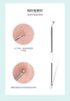 1/4pc Stainless Steel Blackhead Comedone Acne Blemish Extractor Remover Face Skin Care Pore Cleaner Needles Remove Tools