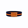 Spanish flag elastic bracelet with navy blue background Material polyester with leather plate one size ADAPTABLE