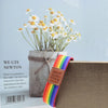 Elastic bracelet flag GAY pride LGTBI unique size Adaptable rainbow with leather plate